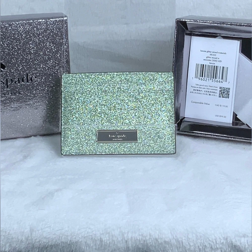 Kate Spade Sparkling Green Card Holder
